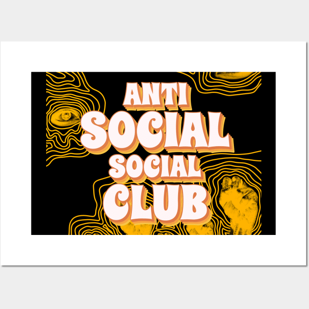 Anti Social Quote 2020 Gift Wall Art by DAGHO